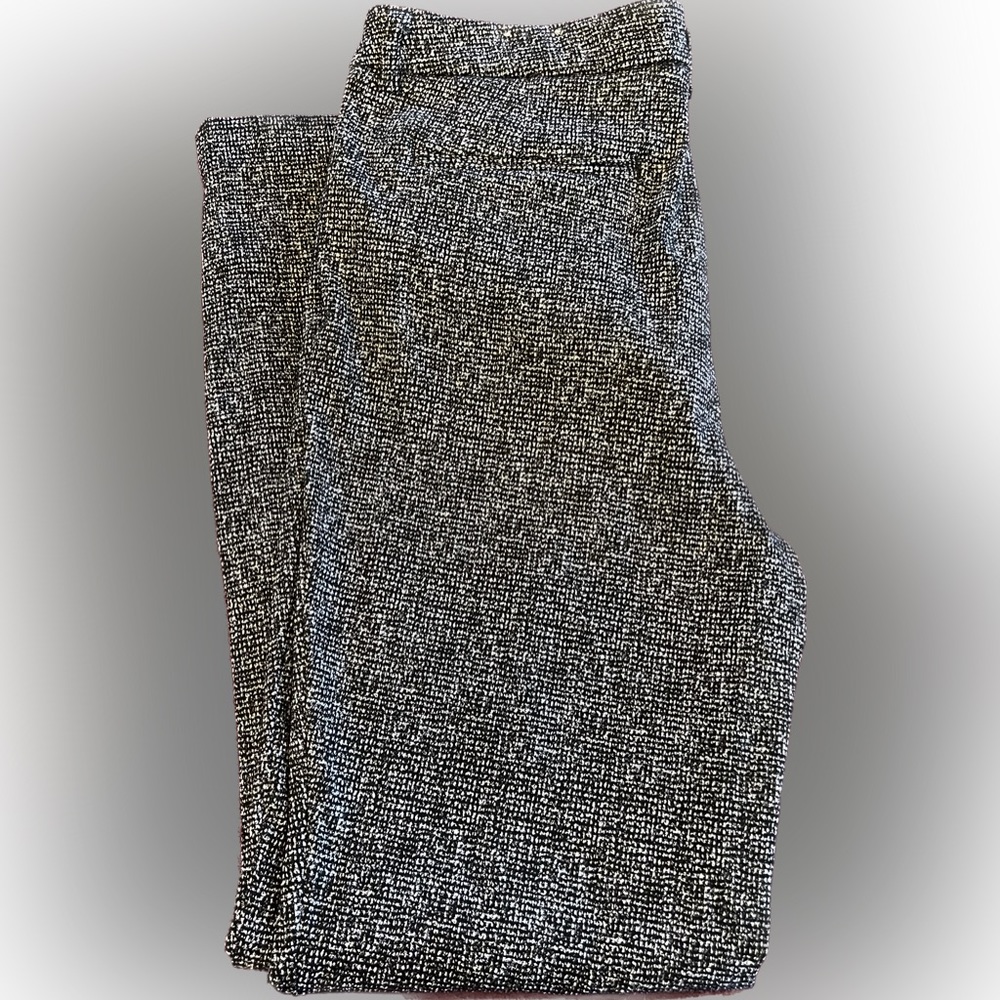 -* Size 12 Black White Pants Slacks Trouser's